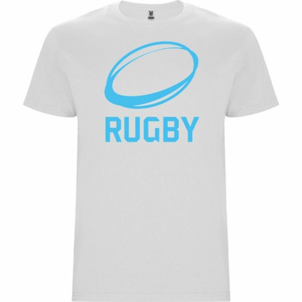 Rugbyball t-shirt hvit