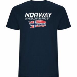 Norway wheelchair rugby t-skjorte marine